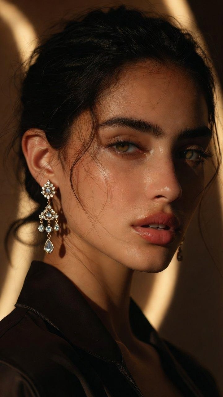 Brushed Earrings — Avant Garde AI photography by Ashbourne Privè